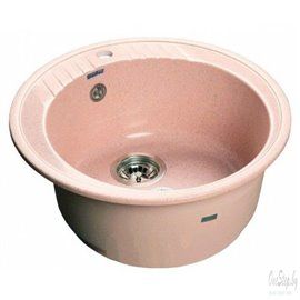 Врезная кухонная мойка GranFest GF-R520 светло-розовый